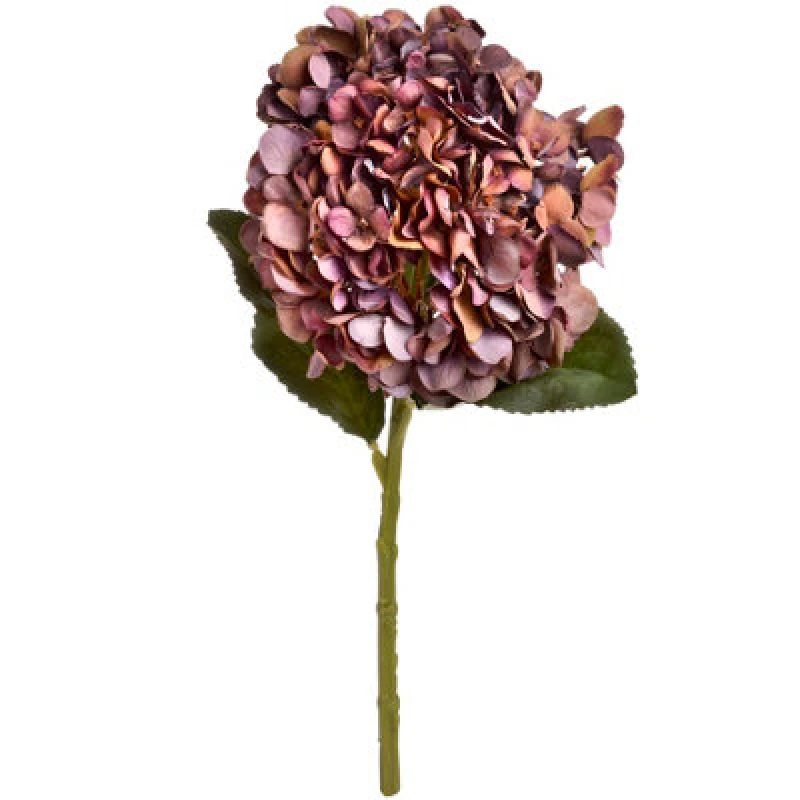 Image of Hill Interiors Artificial Autumn Hydrangea Deep Purple (One Size)