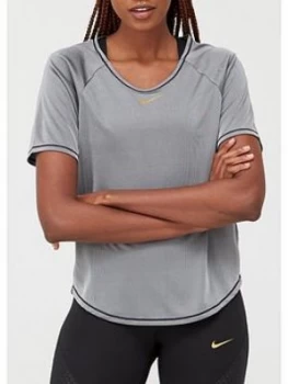 Image of Nike Running Icon Clash T-Shirt - Black, Size S, Women