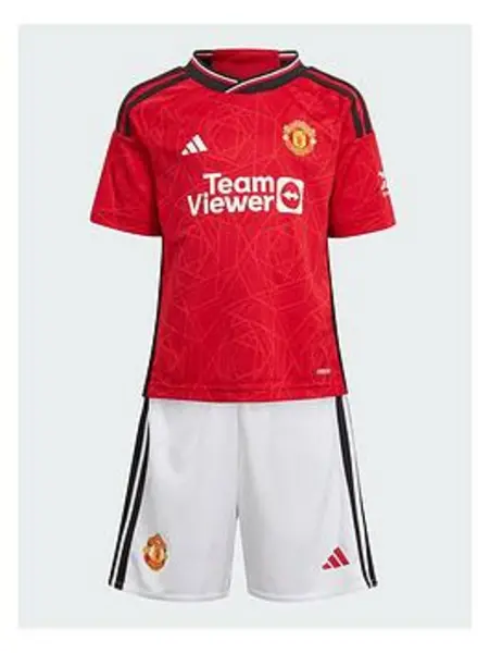 Image of adidas Manchester United Home Minikit 2023 2024 Infants - Size 4 - 5 Years