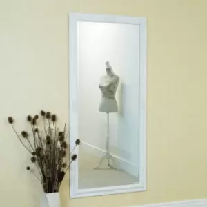 image of MirrorOutlet Austen White Elegant Full Length Mirror 160 X 73 Cm