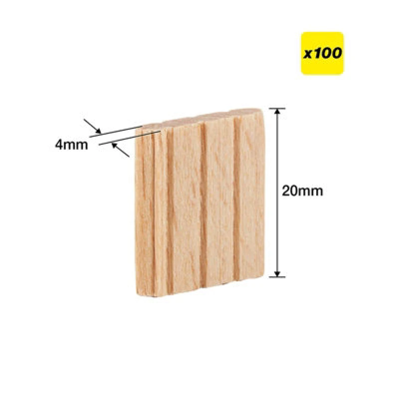 Image of Trend Ten/4X20/100 Beechwood Mortice Tenons 4X20mm Festool Domino System X100