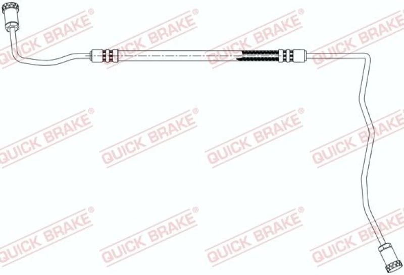 Image of QUICK BRAKE Brake hose QUICK BRAKE 96.021