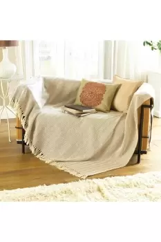 Image of Como Throw 127 x 152cm Natural