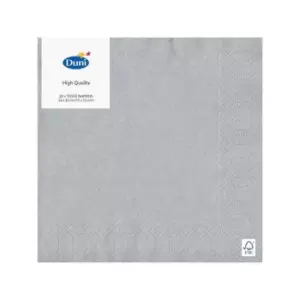 Image of Duni Silver Paper Napkins, 16.5cm