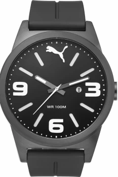 Image of Mens Puma PU10409 CAT INSTINCT - Black white Watch PU104091002