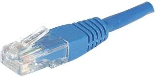 Patch Cord RJ45 CAT.6a F/UTP Cable Blue - 1.5 M Full Copper