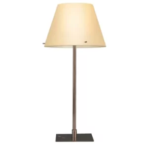 Virgin Table Lamp With Round Tapered Shade Amber