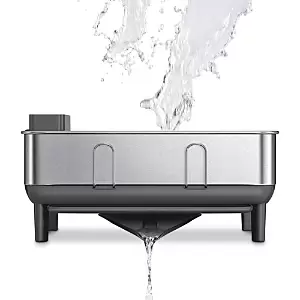 Image of simplehuman Compact Stainless Steel Frame Dish Rack