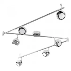 Image of Retro Eyeball 6-Way Flexible Spotlight Bar in Chrome