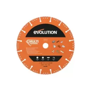 image of Evolution Multi-Material Diamond Demolition Disc Cutter Blade 255 x 22.2mm