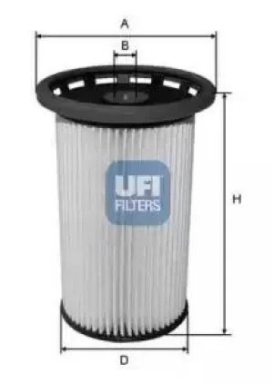 Image of 26.026.00 UFI Fuel Filter