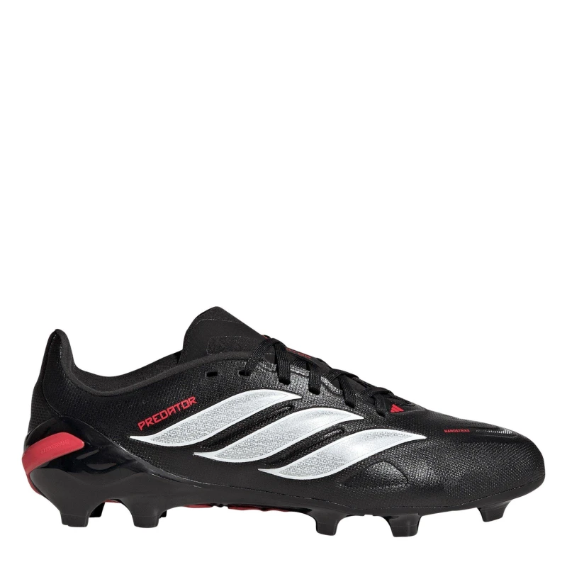 Image of adidas Kids adidas Predator League Firm Ground Football Boots Black/Red male 3 (35.5)