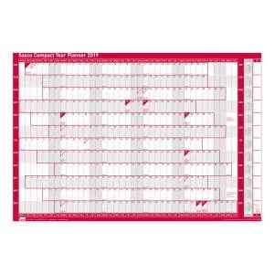 Image of Sasco 2019 Unmounted Compact Year Planner Landscape 2401935