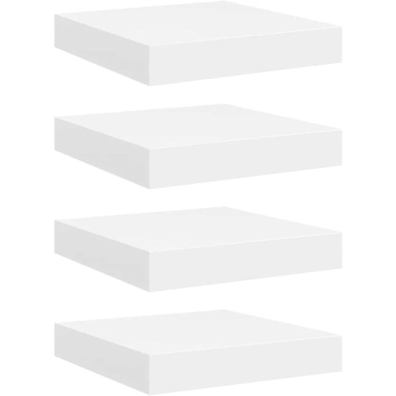 Image of VIDAXL Vidaxl - Floating Wall Shelves 4 pcs White 23x23.5x3.8cm mdf 8720286074350