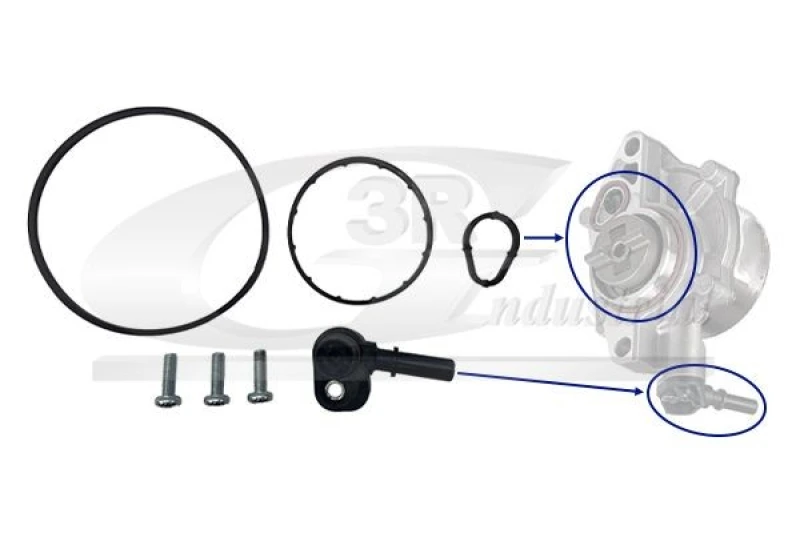 Image of 3RG Repair Kit, vacuum pump (brake system) 3RG 74206