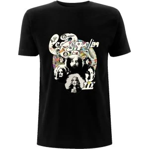 Image of Led Zeppelin - Photo III Unisex Large T-Shirt - Black