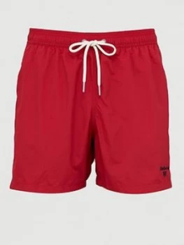 Image of Barbour Essential Logo 5" Short - Red