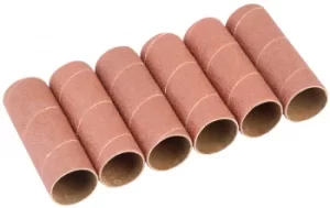 image of Draper Pack of Six 38mm Aluminium Oxide Sanding Sleeves for 10773 |25189