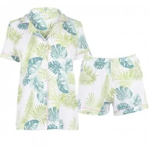 image of Bedhead Island Palm Cotton PJ Set - 4203BIslandPalm