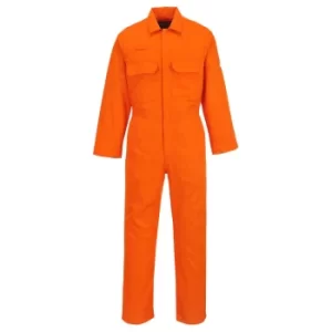 image of Biz Weld Mens Flame Resistant Overall Orange 4XL 32"