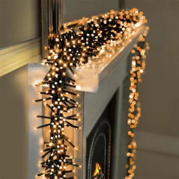 image of Premier Decorations 960 LED Timer Lights - Vintage Gold