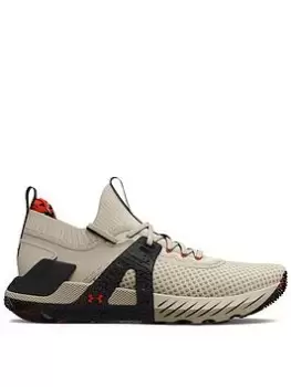 Image of Under Armour Training Project Rock 4 Marble Trainers, Stone, Size 11, Men