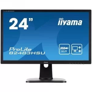 image of iiyama ProLite 24" B2483HSU-B1 Full HD LED Monitor