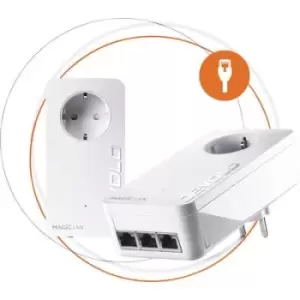 Image of Devolo Magic 2 LAN triple Starter Kit Powerline starter kit 2400 MBit/s