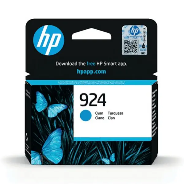 Image of HP 924 Ink Cartridge Cyan 4K0U3NE 4K0U3NE