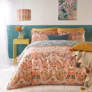 Image of Furn. Lorelei King Duvet Cover Set Cotton Polyester Blush
