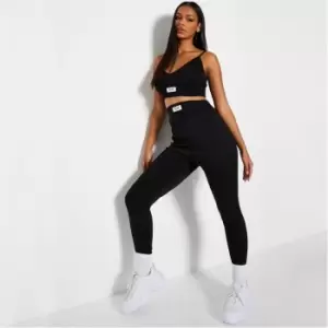 Image of I Saw It First Reclaim Staples Rib Leggings - Black