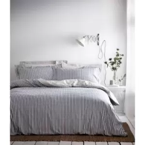 Image of The Linen Yard Hebden Duvet Cover Set (Double) (Blue/Grey/Natural)