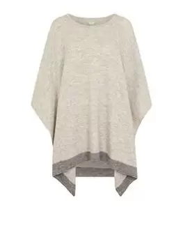 image of Accessorize Oversize Poncho, Grey, Women