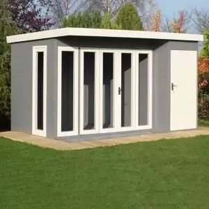 Image of Shire Aster 12X8 Pent Shiplap Wooden Summer House