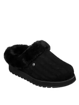 Image of Skechers Keepsakes Ice Angel Slippers, Black, Size 4, Women