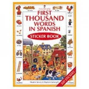 Image of First 1000 Words in Spanish Sticker Book by Stephen Cartwright Book