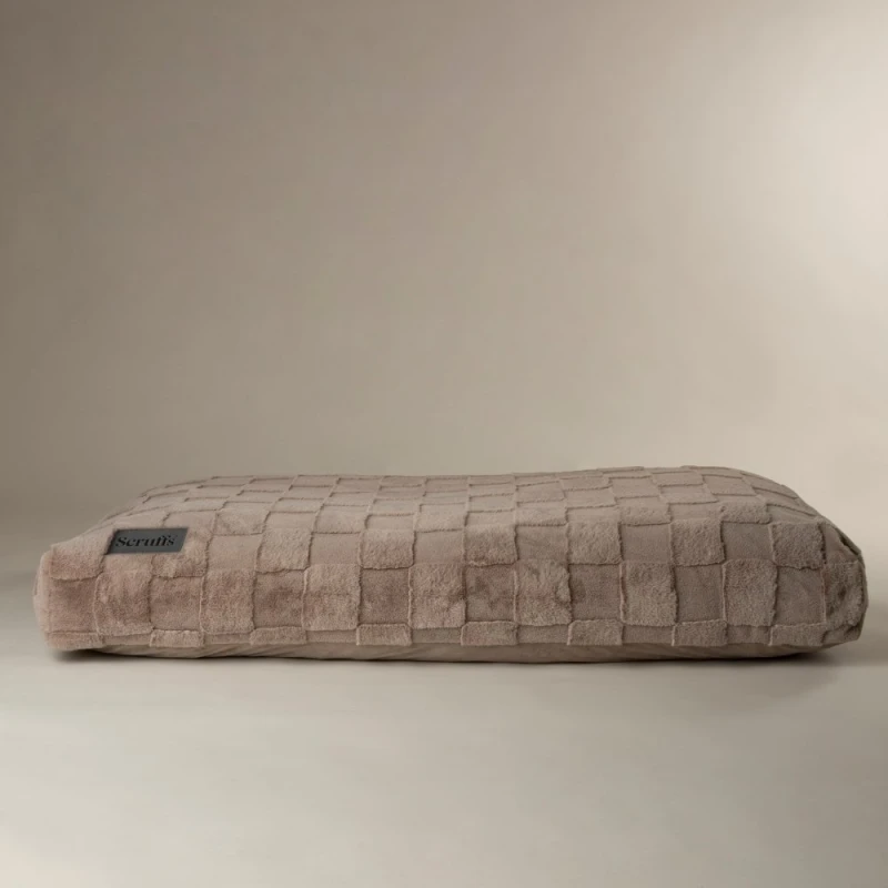 Image of Scruffs Oxford Dog Bed Mattress Medium Camel, Brown BED/RCD/829900