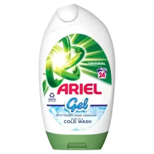 Image of Ariel Original Washing Liquid Laundry Detergent Gel 24 Washes 840ml