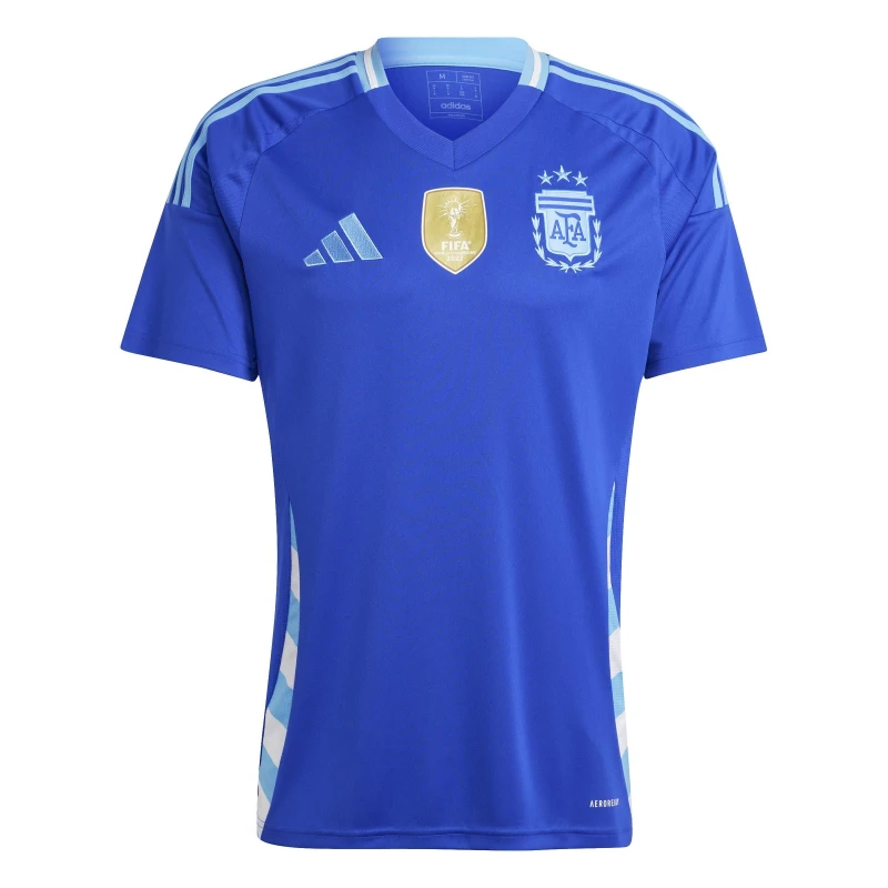 Image of adidas Argentina Away Shirt 2024 Adults - Blue Blue S