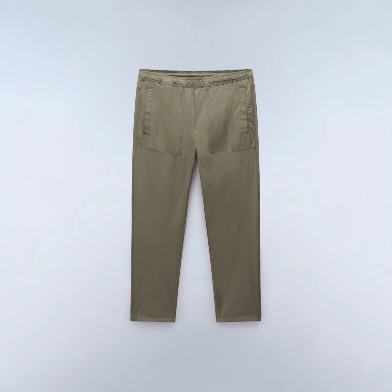 Image of Napapijri Tapered Trousers Mens Tea Leaf male S