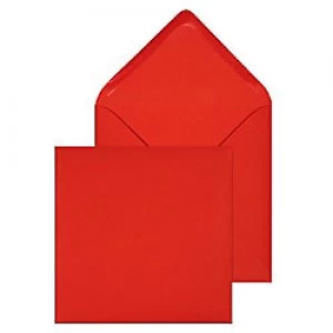 Image of Purely Invitation Coloured Envelopes Gummed 155 x 155mm Plain 100 gsm Red Pack of 500