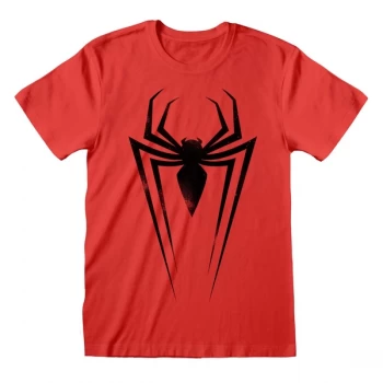 image of Marvel Comics Spider - Black Spider Unisex Large T-Shirt - Black