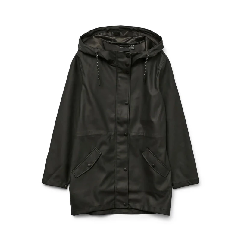 Image of Vero Moda Malou Raincoat Black female 6