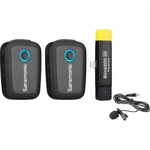 Image of Saramonic Blink 500 B4 2-Person Digital Wireless Omni Lavalier Microphone System for Lightning iOS Devices