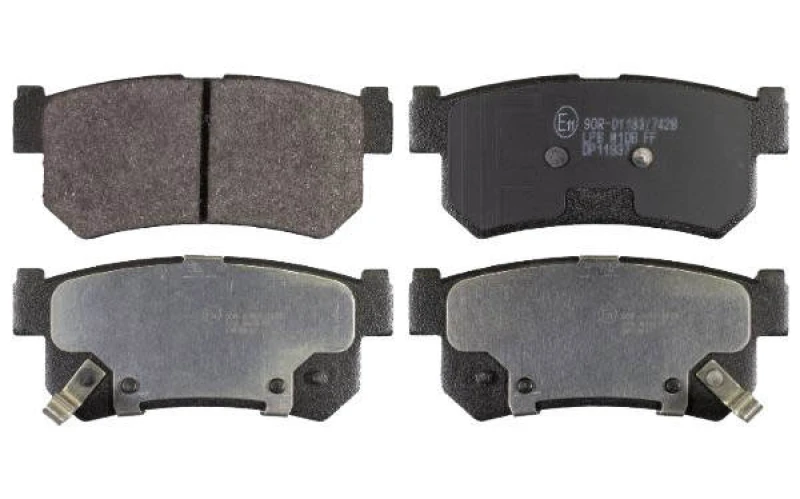 Image of Blue PRINT ADG04262 Brake pad set Rear Axle, with acoustic wear warning, with anti-squeak plate Brake Pad Set,disc brake (402)