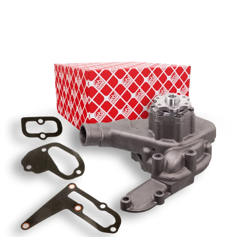 Image of FEBI BILSTEIN 12846 Water pump Grey Cast Iron, with gaskets/seals Grey Cast Iron Water Pump (1260)