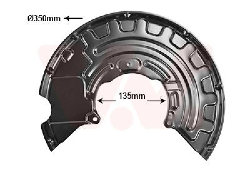 Image of VAN WEZEL Brake disc backing plate VAN WEZEL 0332371