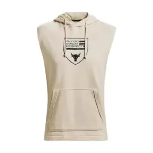 Image of Under Armour Project Rock Sleeveless Hoodie Mens - Green