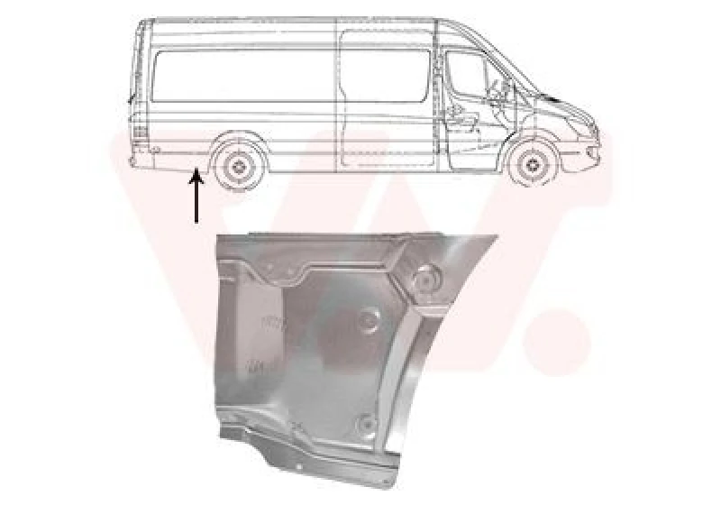 Image of VAN WEZEL Side panel VAN WEZEL 3083144