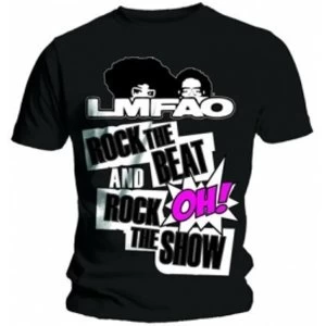 Image of LMFAO Rock The Beat Mens Black T Shirt: Small